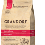 GRANDORF Adult Indoor sausā barība ar jēru un tītaru