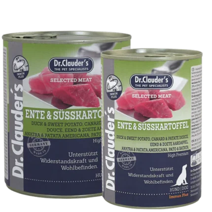 Dr. Clauder's Selected Meat - konservi ar pīles gaļu un saldo kartupeli